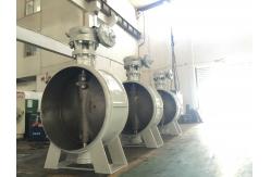 China DN1200 Size Double Flanged Gear Box Operator Marine Butterfly Valve supplier