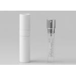 White Twist And Spritz Atomiser Plastic Refillable Perfume Atomiser 104mm Height