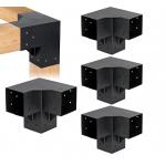 Pergola Kit Elevated Wood Stand Kit Woodwork for 4x 4 Solid Steel Wooden Gazebo Kit for sale