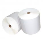 Barway 80mm White Vinyl Sticker Roll 5000pcs Plain Sticky Labels for sale