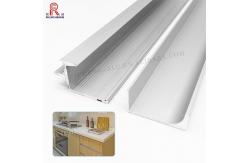 China J Profile Aluminium Profile Trim Handle , 1.2mm Brushed Aluminum Drawer Pulls supplier