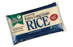 China Rice Blue Large Laminated Plastic Pouches Packaging Glossy Custom Printing supplier