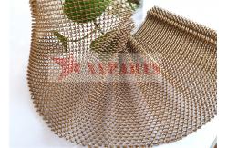 China Installtion System Gold Aluminum Mesh Curtain supplier