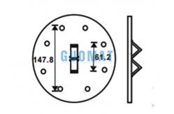 China 556238325 Goodyear Air Spring For Trailer Double Convoluted Suspension Air Balloon supplier