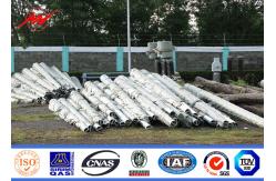 China 16m 2500dan Galvanization Steel Tower Pole 90ft Africa Transmission Line Metal Post supplier
