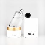 100ml Empty Perfume Bottle Round Clear Glass Spray Cosmetic for sale