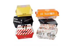 China Custom Eco-Friendly Burger Fries Boxes Oil-Resistant Packaging for Your Business supplier