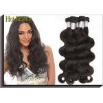 10-30 Peruvian Virgin Hair Natural Black Color 1b# / Peruvian 100 Human Hair Bundles for sale