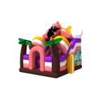 5.8x6x6m Commercial Inflatable Water Slides Flamingo Beach Coconut Tree Theme