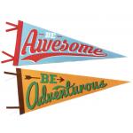 China Waterproof Triangle Flag Banners for sale