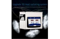 China Lab Benchtop Ultrasonic Cleaner With Half Ultrasonic Wave and Degas Function supplier