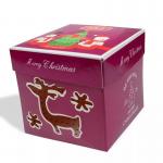 CMYK Offset Printing Christmas Cardboard Gift Boxes 6 X 3.5 X 3.5 Inches for sale