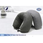 Gray Microbeads Car Neck Rest Pillow With Lycra Cover , 100% Polyester Materials for sale