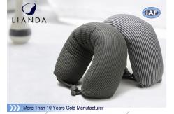 China Gray Microbeads Car Neck Rest Pillow With Lycra Cover , 100% Polyester Materials supplier
