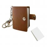 Portable Diy Sublimation Mini Photo Album Keychain Custom PU Leather With Inner PVC Pages Blank Photo Frame Keyring for sale
