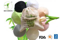China Organic Cotton Bamboo Nursing Pads With Contoured Shape Ultra Thin And Soft supplier
