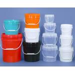 Gasket Included 5 Gallon Plastic Buckets with 20L Capacity and 11.5 Inch Diameter for sale