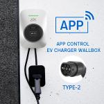 7KW 7.4KW Home Ev Charger SMART EV CHARGER 1 PHASE Wallbox With WIFI for sale