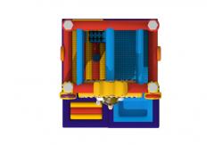 China Classic European 4x4.5x3.5m Inflatable Jumping Castle With Slide supplier
