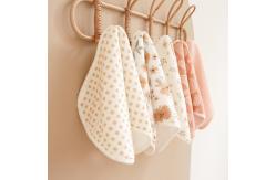 China Large 100% Cotton Muslin Burp Cloths Comfortable For Newborns supplier
