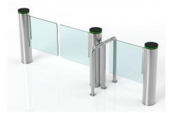 China Fast Lane Cylindrical 168mm Pedestrian Swing Gate Self Closing supplier