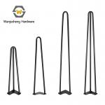 Hairpin Coffee Table Legs Industrial Iron Wire Table Foot Bracket 8-35cm Metal Furniture Support Legs DIY 2/3-prong Design for sale