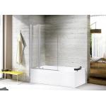 Tempered Glass Waterproof Bathroom Shower Partition Two Folding Racks for sale
