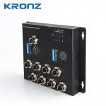 M12 Ethernet Switches DC 12-52V PoE 48-57V Wall-mounted 8-port X-coded Femal Connector for sale