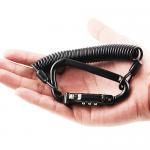 Elastic Spiral High Security Cable Lock Motorcycle Helmet Lanyard Combination Lock
