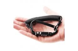 China Elastic Spiral High Security Cable Lock Motorcycle Helmet Lanyard Combination Lock supplier