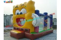 China Spongebob Commercial Bouncy Castles , Inflatable Bouncer Slide CE / EN14960 supplier