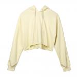 Custom Solid Long Sleeve Crop Top Spring Autumn Outerwear Anti Shrink