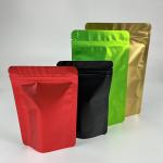 Food Grade Resealable k Bags Plastic Matte Stand Up Aluminum Foil Tea Packaging for sale