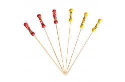 China 12cm Natural Bamboo Food Picks Skewers Toothpicks For Party Bar supplier