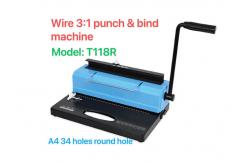 China 14.3mm Wire Ring Binding Machine For A4 Paper Notebook supplier