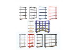 China 5 Tier Racking Shelves Adjustable Metal Shelves Multi Purpose Boltless 180x90x40CM supplier