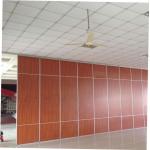 Conference Room Sliding Partition Walls , Restaurant Movable Wooden Soundproof Partition Wall for sale
