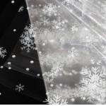 Partysu Transparent Snow Glass Waterproof Floral Flower Packaging Paper Shipping Time 30-45 Days for sale