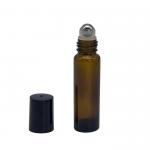 Empty Mini Amber 5ml Essential Oil Roller Bottles for sale