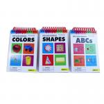 11 Sheets Wipe Clean Workbook Collection Shape Cards  color cards ABCs cards 108x165mm flash cards for sale