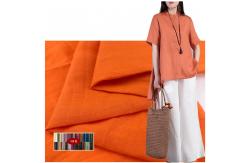 China Breathable 21*21 Plain Organic Ramie Linen Fabric Enzyme Washed supplier