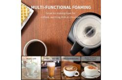 China White Espresso Milk Frother 200W 4 In 1 , Automatic Electric Coffee Foam Maker supplier