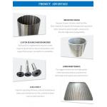 Customizable Wedge Wire Baskets - Open Area 38.5% Weave Method Plain Weave