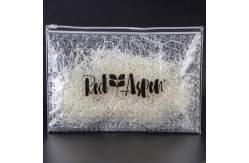 China Customized Logo Clear Transparent Plastic Pvc Eco-Friendly Recycle Bubble Zipper Bag supplier
