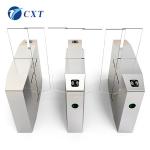 Community Glass Swing Turnstile High Speed Customizable Strong Self Protection Ability 510B for sale