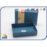 Lid And Base 2 Piece Folding Paper Box Customized CMYK Printing