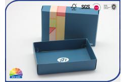 China Lid And Base 2 Piece Folding Paper Box Customized CMYK Printing supplier