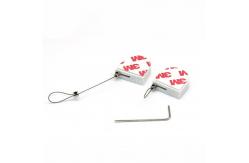 China D-shaped Mini Anti Theft Retractable Pull Box with Gummy Metal Plate End supplier
