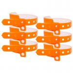 Custom Disposable Wristband Plastic Waterproof Vinyl PVC Neon Fluorescent Color Event Party Gift Wristband for sale