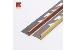 China Rose Gold 12.5mm Edge Tile Trim Straight Brushed Copper Tile Trim supplier
